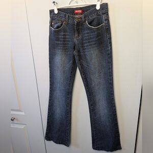 Y2K MOTO Vintage 2000 Flare Low Waist Women Jeans Size 27 Blue Color